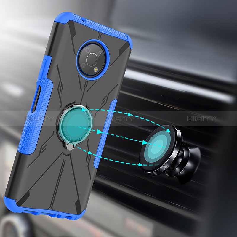 Coque Contour Silicone et Plastique Housse Etui Mat avec Magnetique Support Bague Anneau JX1 pour Nokia G300 5G Plus