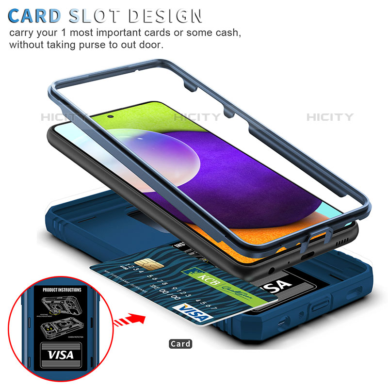 Coque Contour Silicone et Plastique Housse Etui Mat avec Magnetique Support Bague Anneau MQ5 pour Samsung Galaxy M32 5G Plus