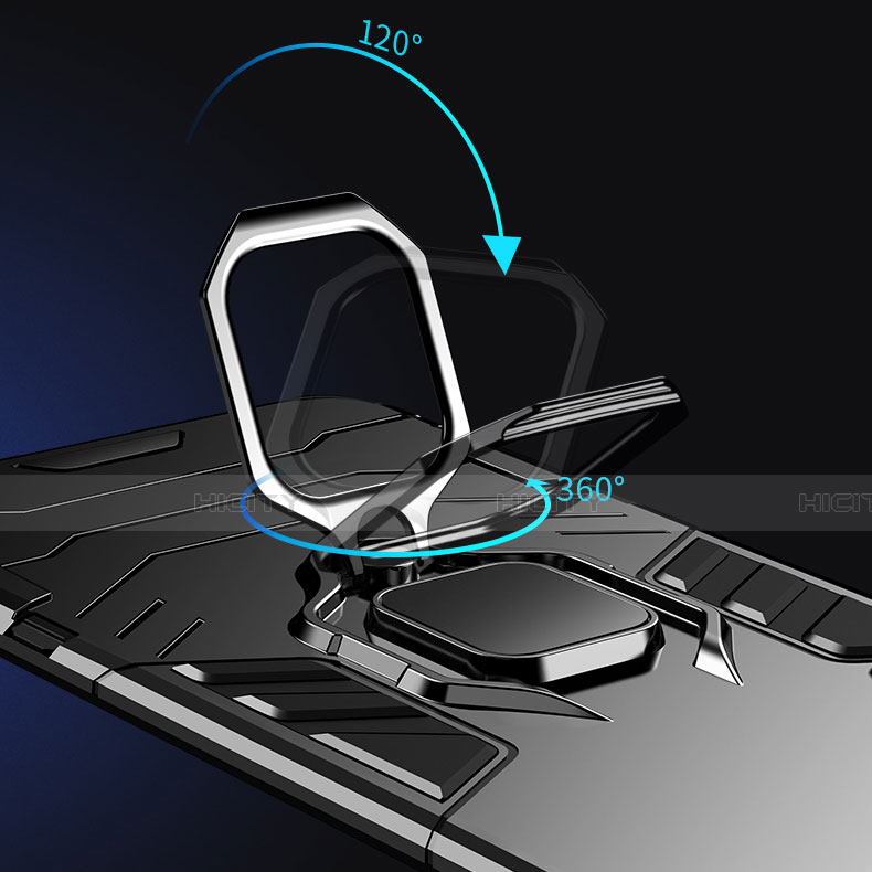 Coque Contour Silicone et Plastique Housse Etui Mat avec Magnetique Support Bague Anneau pour Huawei Honor 9X Pro Plus