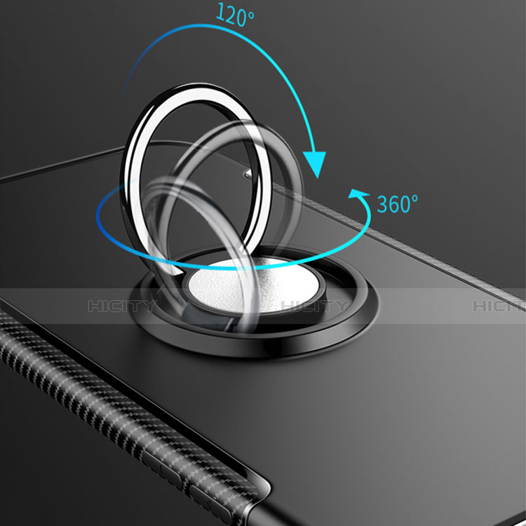 Coque Contour Silicone et Plastique Housse Etui Mat avec Magnetique Support Bague Anneau pour Samsung Galaxy Note 9 Plus