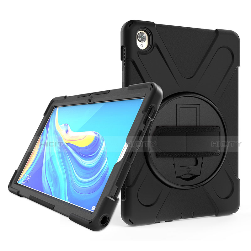 Coque Contour Silicone et Plastique Housse Etui Mat avec Support A01 pour Huawei MatePad 10.8 Plus