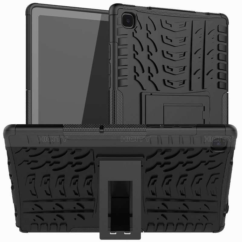 Coque Contour Silicone et Plastique Housse Etui Mat avec Support A01 pour Samsung Galaxy Tab A7 4G 10.4 SM-T505 Plus