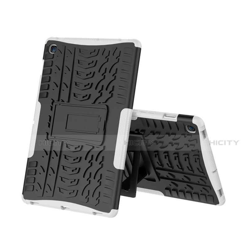 Coque Contour Silicone et Plastique Housse Etui Mat avec Support A01 pour Samsung Galaxy Tab S5e 4G 10.5 SM-T725 Plus