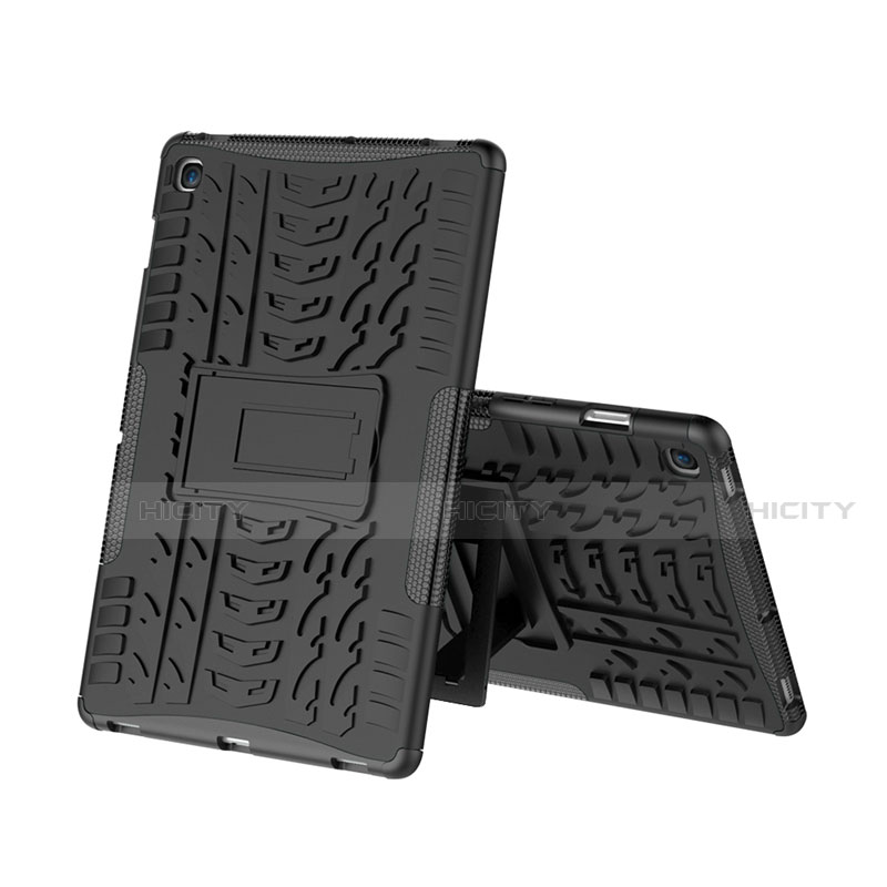 Coque Contour Silicone et Plastique Housse Etui Mat avec Support A01 pour Samsung Galaxy Tab S5e 4G 10.5 SM-T725 Plus