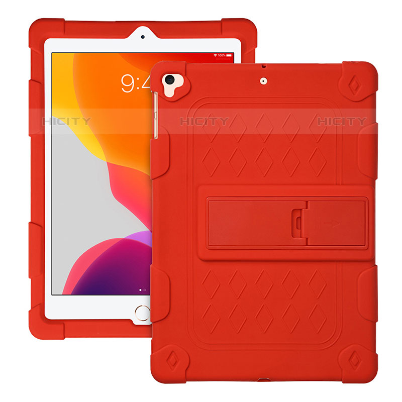 Coque Contour Silicone et Plastique Housse Etui Mat avec Support H01 pour Apple iPad Pro 9.7 Plus