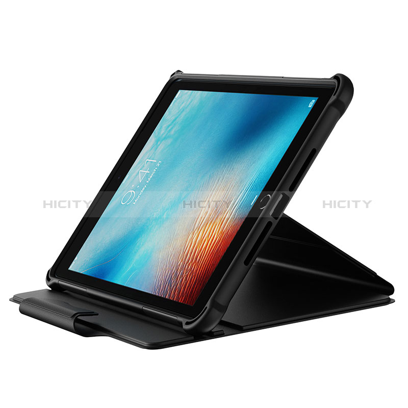 Coque Contour Silicone et Plastique Housse Etui Mat avec Support L04 pour Apple New iPad 9.7 (2018) Plus
