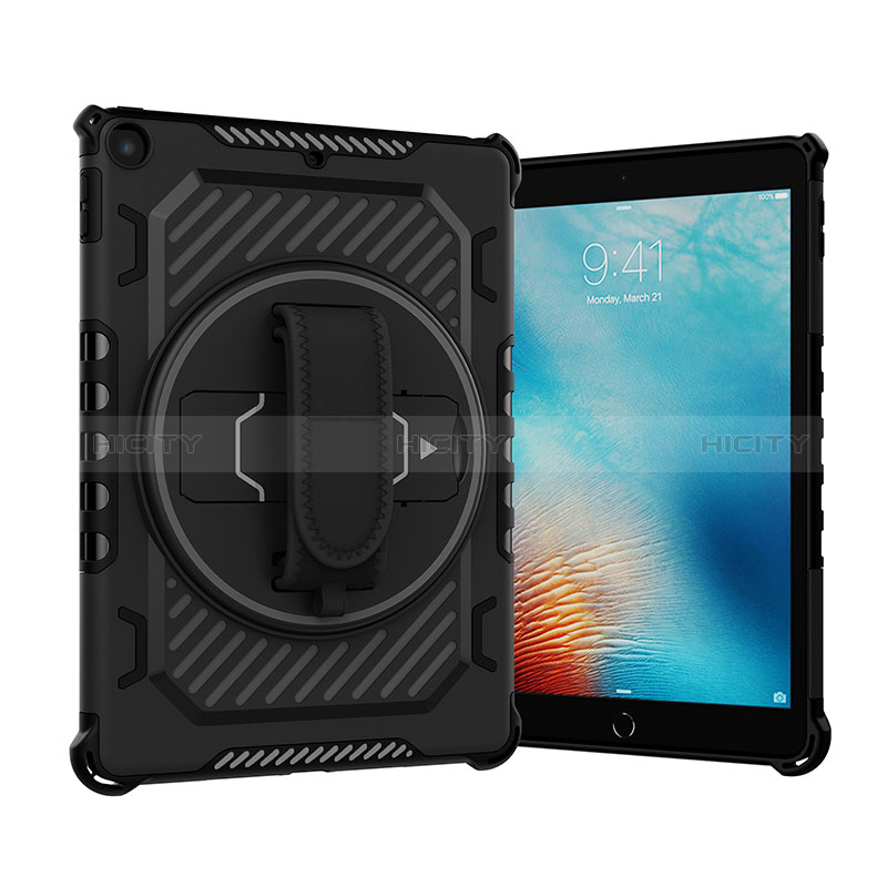 Coque Contour Silicone et Plastique Housse Etui Mat avec Support L07 pour Apple New iPad 9.7 (2018) Plus