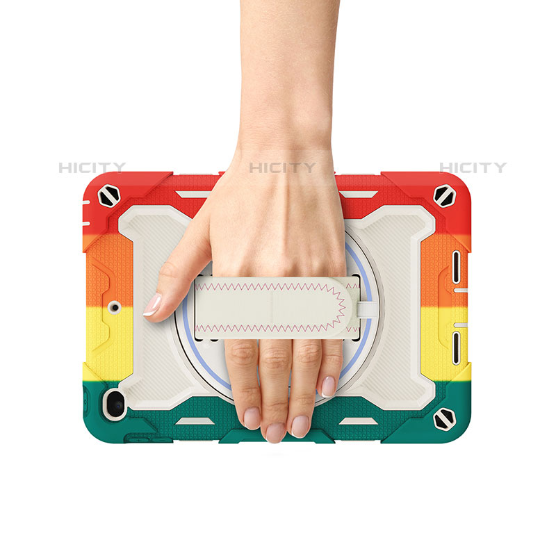 Coque Contour Silicone et Plastique Housse Etui Mat avec Support L10 pour Apple iPad Mini 5 (2019) Plus