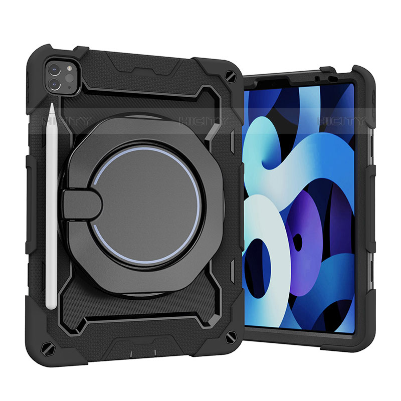 Coque Contour Silicone et Plastique Housse Etui Mat avec Support L13 pour Apple iPad Pro 11 (2020) Plus