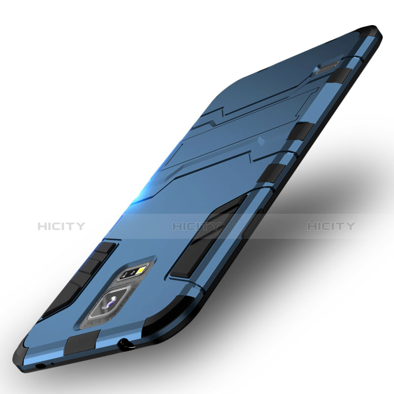 Coque Contour Silicone et Plastique Housse Etui Mat avec Support pour Samsung Galaxy S5 G900F G903F Plus