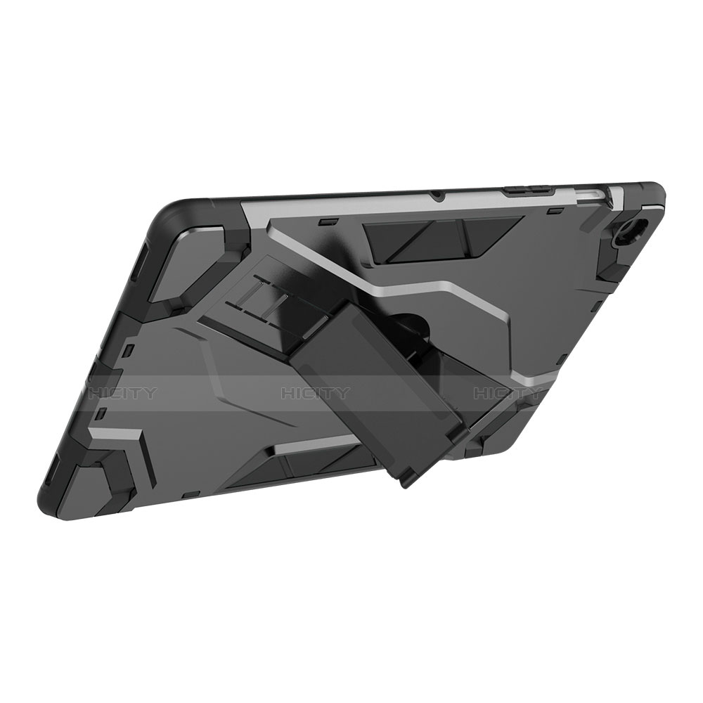 Coque Contour Silicone et Plastique Housse Etui Mat avec Support pour Samsung Galaxy Tab S5e 4G 10.5 SM-T725 Plus
