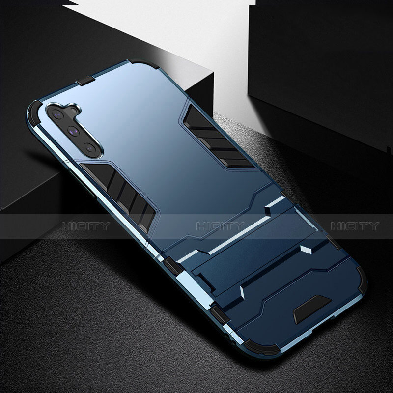 Coque Contour Silicone et Plastique Housse Etui Mat avec Support R02 pour Samsung Galaxy Note 10 5G Plus
