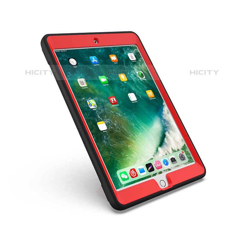 Coque Contour Silicone et Plastique Housse Etui Mat avec Support YJ1 pour Apple iPad 10.2 (2020) Plus