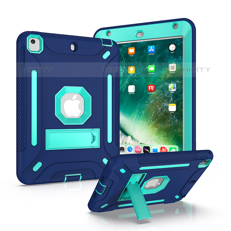 Coque Contour Silicone et Plastique Housse Etui Mat avec Support YJ2 pour Apple iPad Mini 5 (2019) Plus