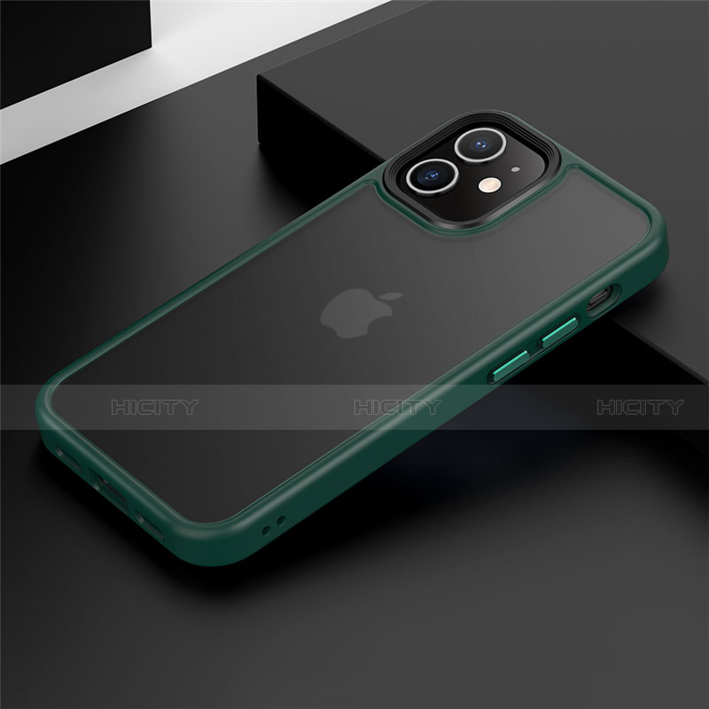 Coque Contour Silicone et Plastique Housse Etui Mat N01 pour Apple iPhone 12 Mini Plus