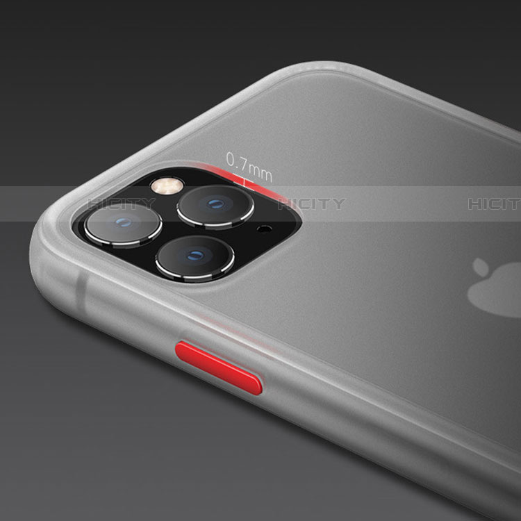 Coque Contour Silicone et Plastique Housse Etui Mat pour Apple iPhone 11 Pro Plus