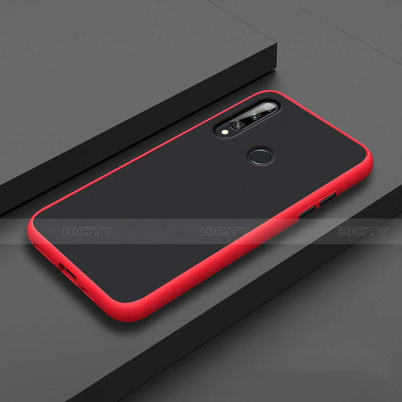 Coque Contour Silicone et Plastique Housse Etui Mat pour Huawei Enjoy 10 Plus Rouge Plus