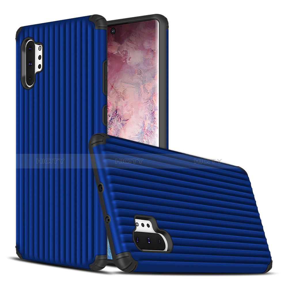 Coque Contour Silicone et Plastique Housse Etui Mat pour Samsung Galaxy Note 10 Plus 5G Plus