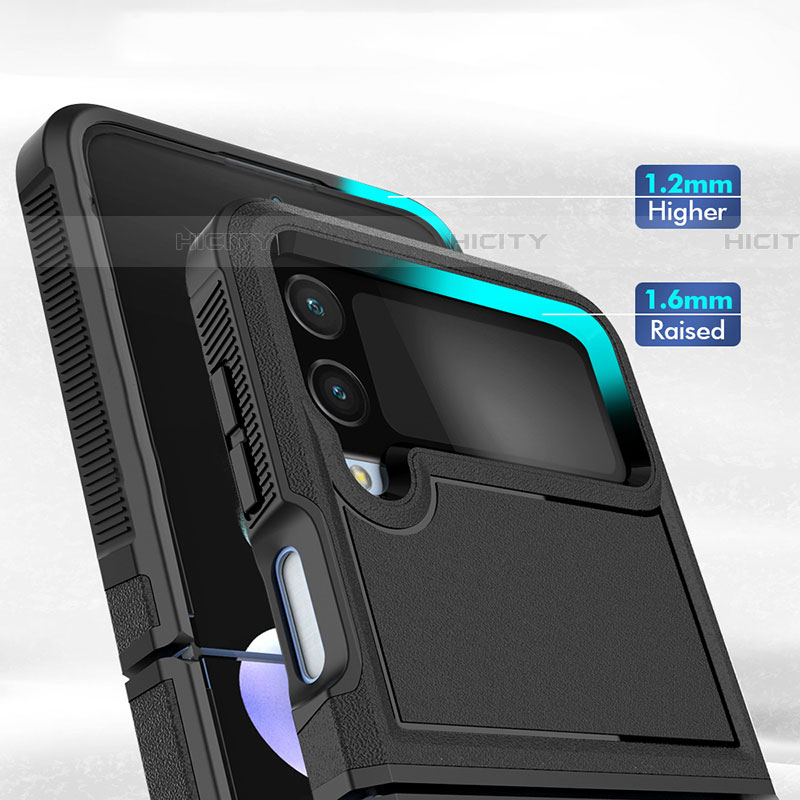 Coque Contour Silicone et Plastique Housse Etui Mat pour Samsung Galaxy Z Flip4 5G Plus