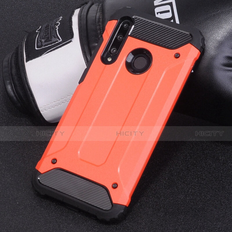 Coque Contour Silicone et Plastique Housse Etui Mat R01 pour Huawei Honor 20i Rouge Plus