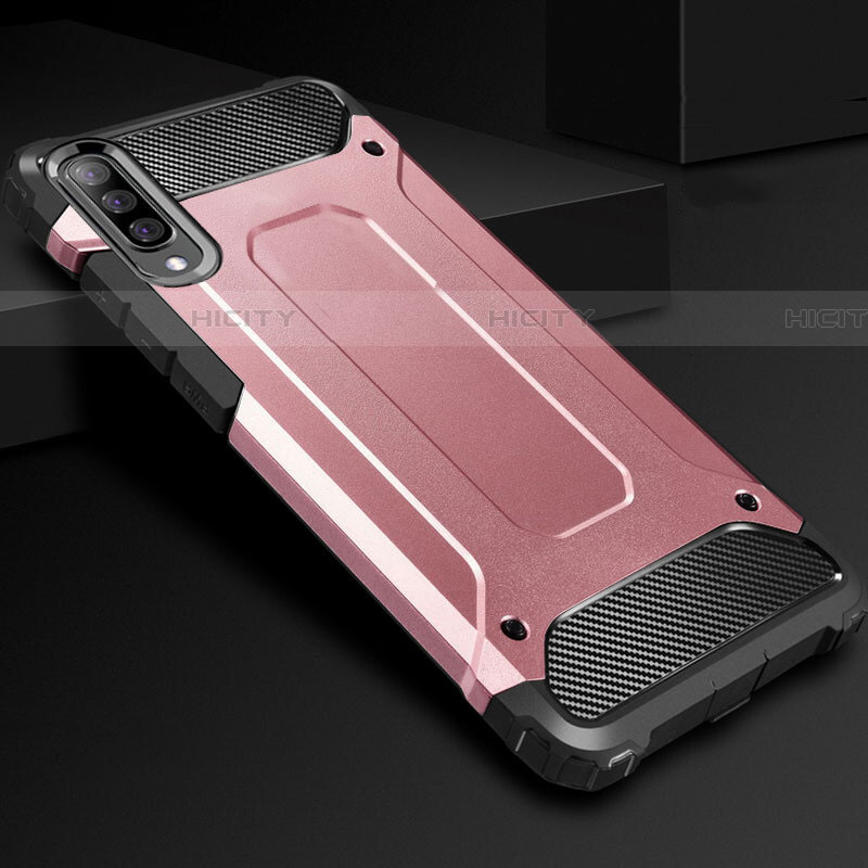 Coque Contour Silicone et Plastique Housse Etui Mat R01 pour Samsung Galaxy A70 Plus
