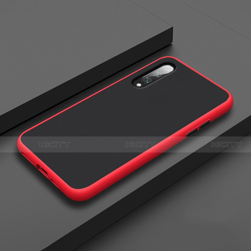 Coque Contour Silicone et Plastique Housse Etui Mat R01 pour Xiaomi Mi A3 Rouge Plus
