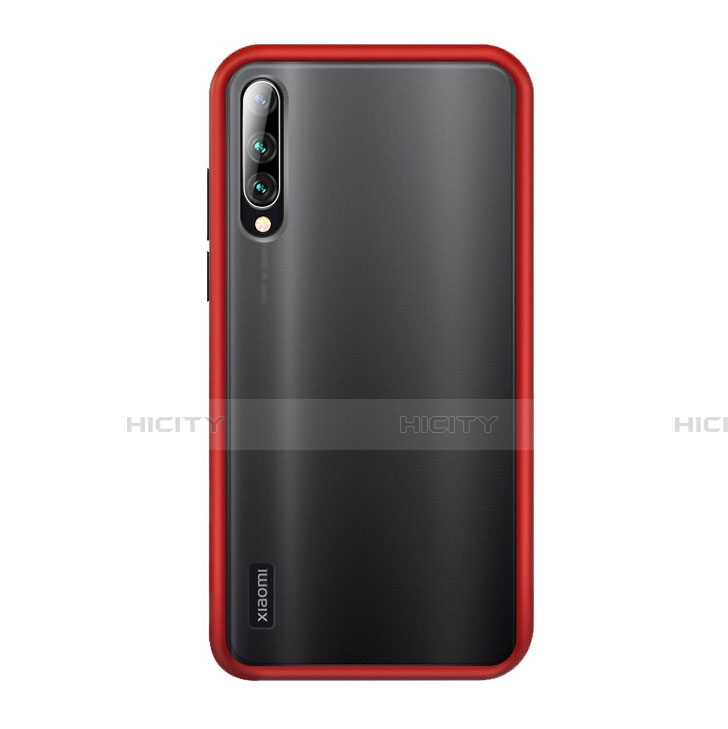 Coque Contour Silicone et Plastique Housse Etui Mat R02 pour Xiaomi Mi A3 Rouge Plus
