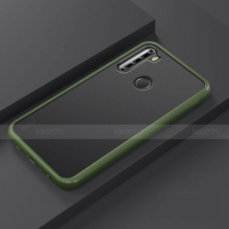 Coque Contour Silicone et Plastique Housse Etui Mat R03 pour Xiaomi Redmi Note 8T Vert Plus