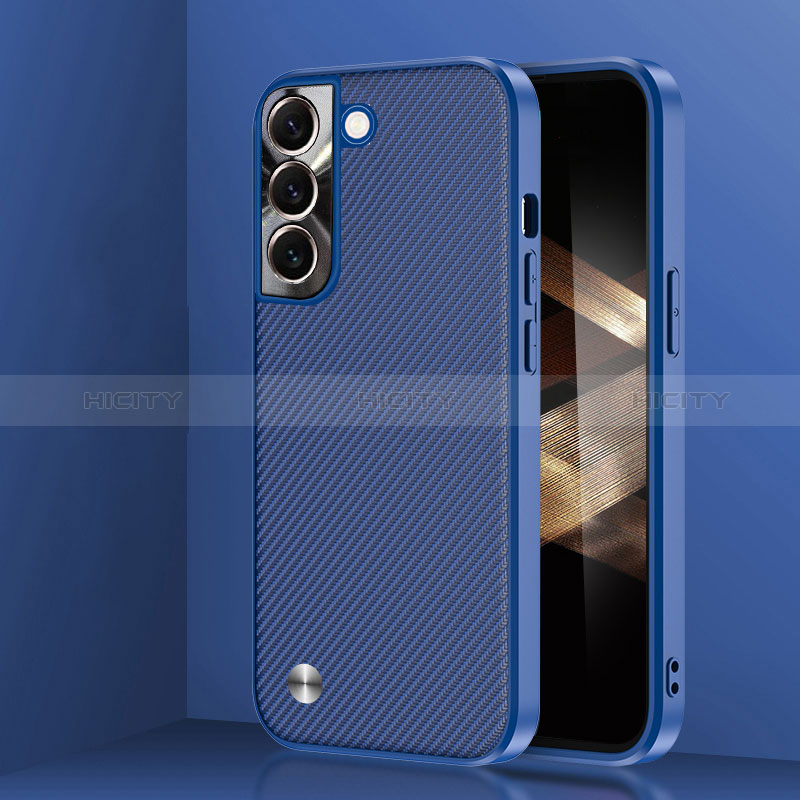 Coque Contour Silicone et Plastique Housse Etui Mat U01 pour Samsung Galaxy S24 5G Bleu Plus