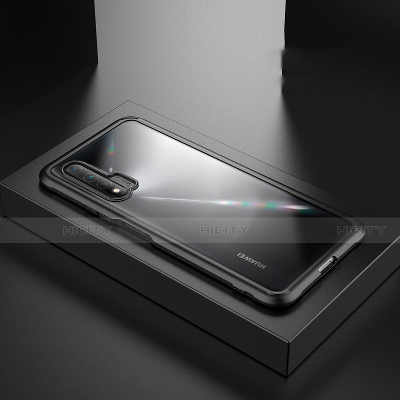 Coque Contour Silicone et Plastique Housse Etui Mat Z01 pour Huawei Nova 6 5G Noir Plus