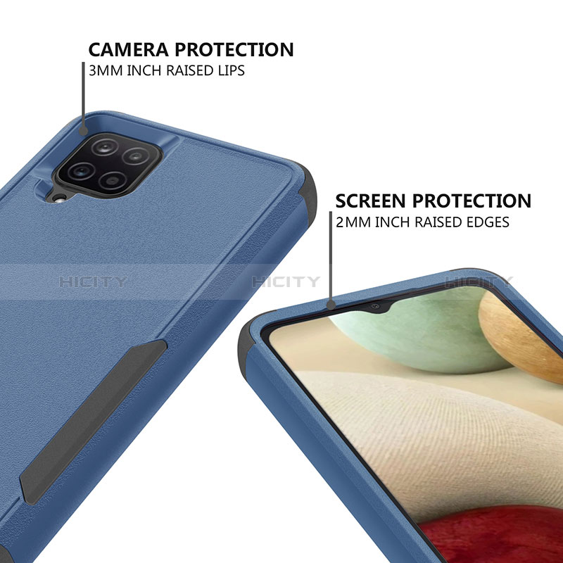 Coque Contour Silicone et Plastique Housse Etui Protection Integrale 360 Degres MQ1 pour Samsung Galaxy A12 Nacho Plus