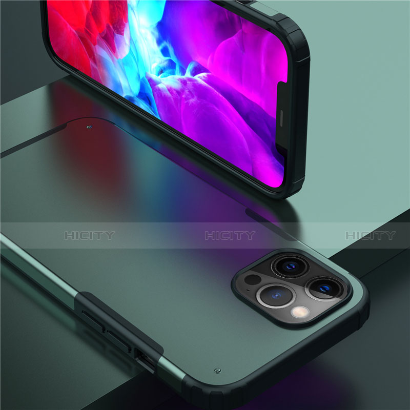 Coque Contour Silicone et Plastique Housse Etui Protection Integrale 360 Degres pour Apple iPhone 12 Pro Max Plus