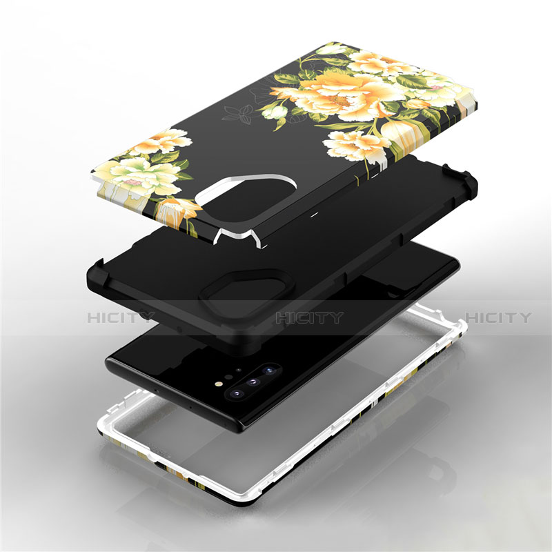 Coque Contour Silicone et Plastique Housse Etui Protection Integrale 360 Degres pour Samsung Galaxy Note 10 Plus 5G Plus
