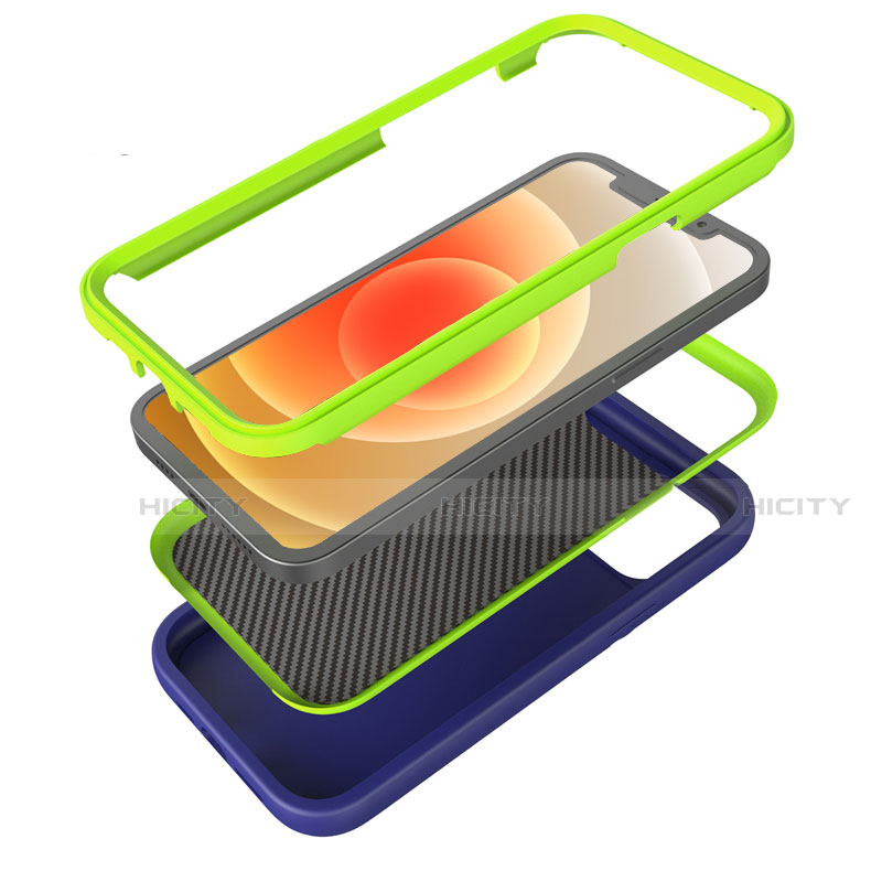 Coque Contour Silicone et Plastique Housse Etui Protection Integrale 360 Degres R01 pour Apple iPhone 12 Plus