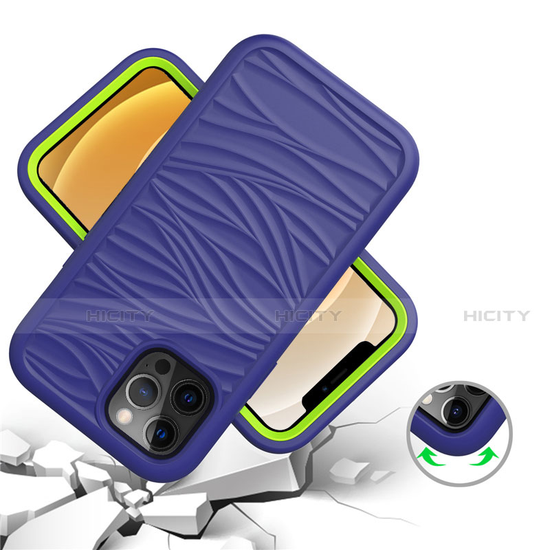 Coque Contour Silicone et Plastique Housse Etui Protection Integrale 360 Degres R01 pour Apple iPhone 12 Pro Max Plus