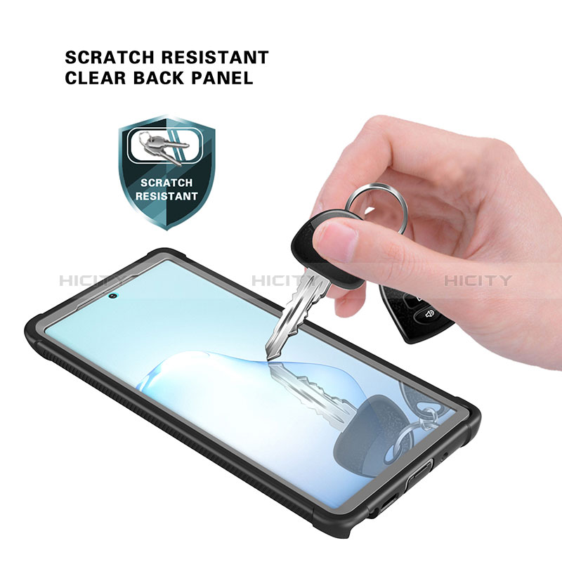 Coque Contour Silicone et Plastique Housse Etui Protection Integrale 360 Degres U01 pour Samsung Galaxy Note 20 Ultra 5G Noir Plus