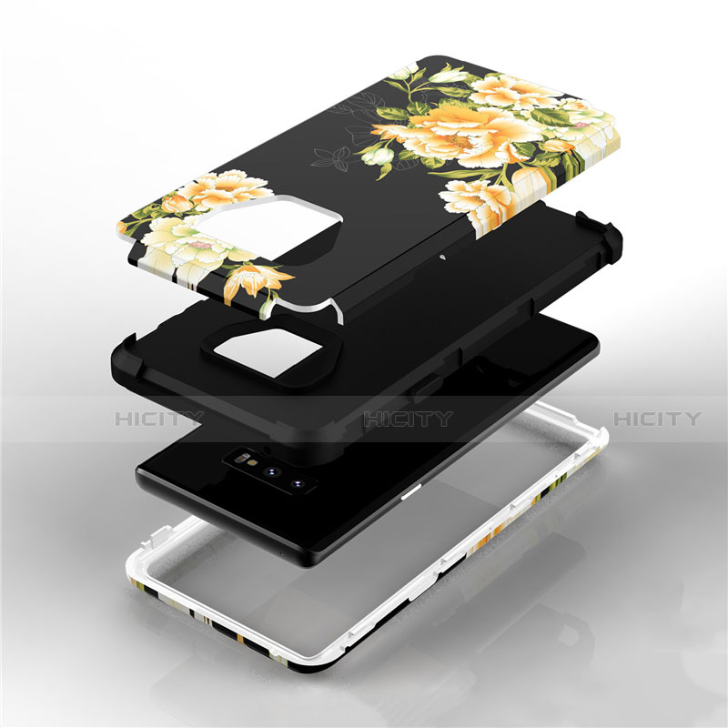 Coque Contour Silicone et Plastique Housse Etui Protection Integrale 360 Degres U01 pour Samsung Galaxy Note 9 Plus