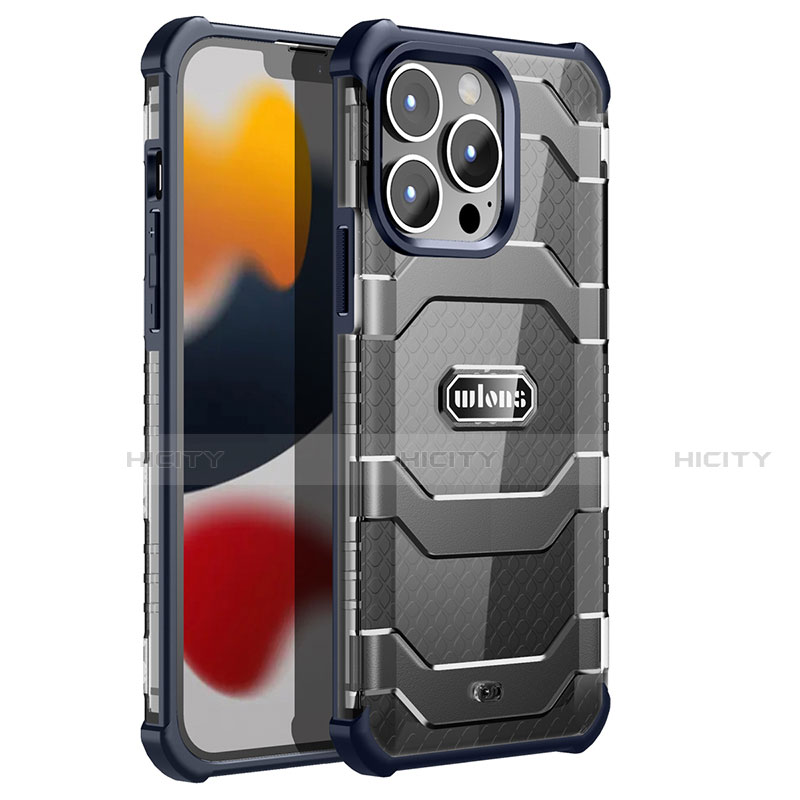 Coque Contour Silicone et Plastique Housse Etui Protection Integrale 360 Degres U02 pour Apple iPhone 13 Pro Max Plus