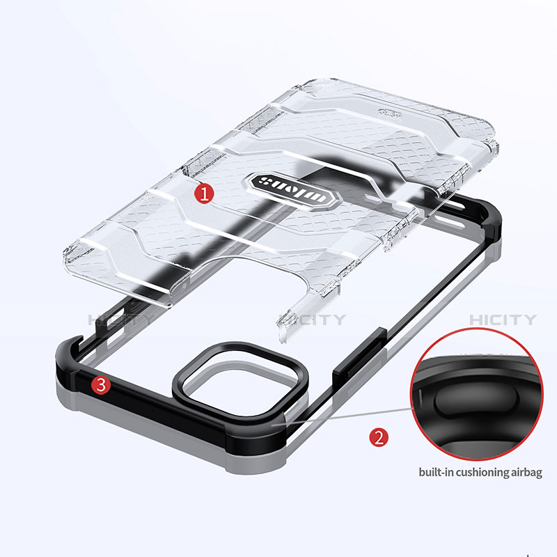 Coque Contour Silicone et Plastique Housse Etui Protection Integrale 360 Degres U02 pour Apple iPhone 14 Plus