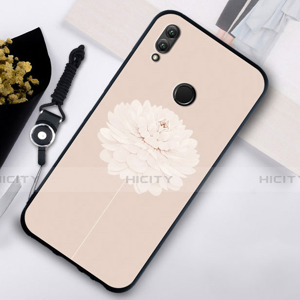 Coque Contour Silicone et Vitre Fleurs Miroir S02 pour Huawei Honor 10 Lite Or Plus