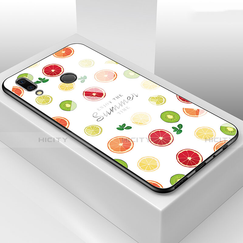 Coque Contour Silicone et Vitre Fruit Miroir Etui Housse pour Huawei Honor 8X Mixte Plus