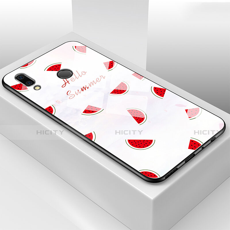 Coque Contour Silicone et Vitre Fruit Miroir Etui Housse pour Huawei Honor 8X Plus