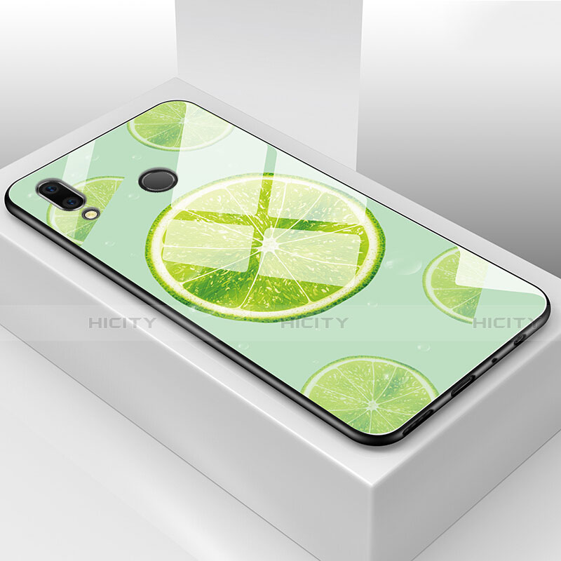 Coque Contour Silicone et Vitre Fruit Miroir Etui Housse pour Huawei Honor 8X Vert Plus