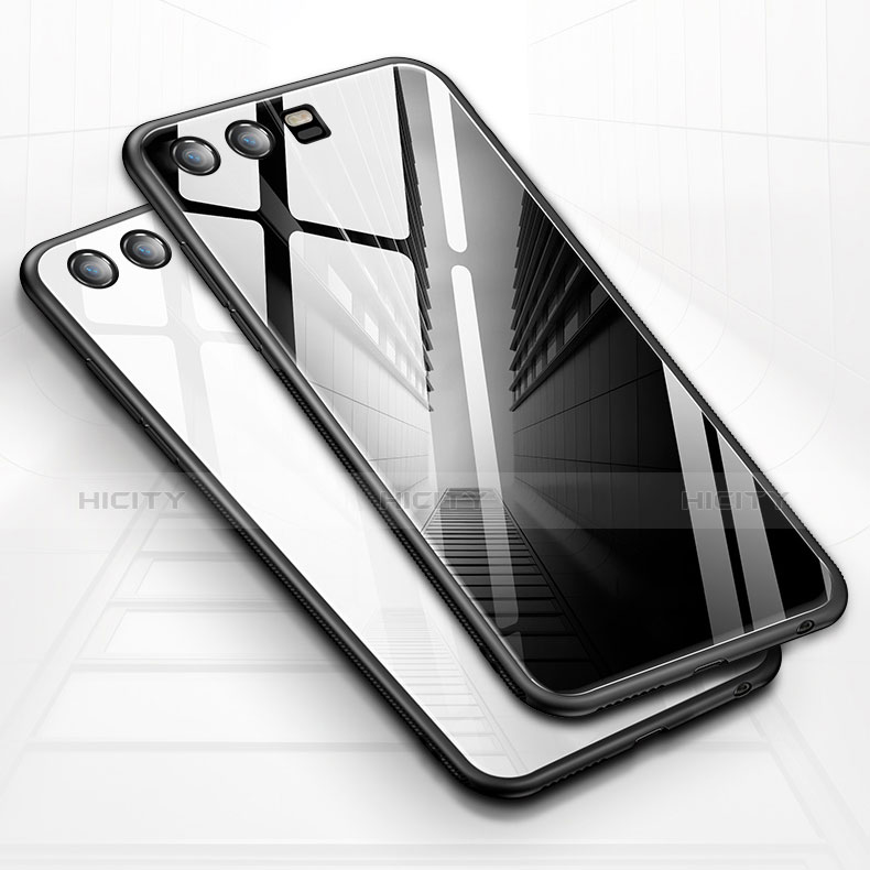 Coque Contour Silicone et Vitre Miroir Housse Etui pour Huawei Honor 9 Plus
