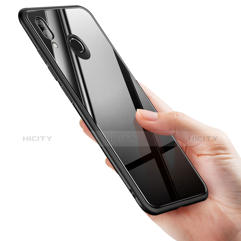 Coque Contour Silicone et Vitre Miroir Housse Etui pour Huawei Nova 3e Plus