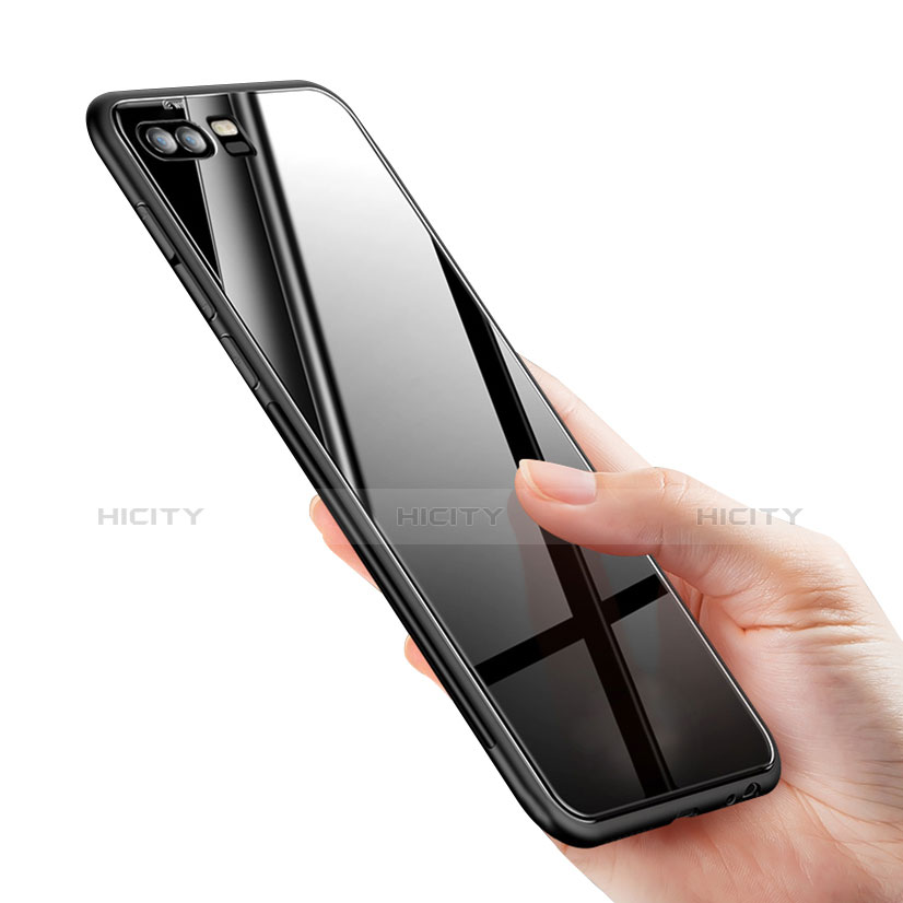 Coque Contour Silicone et Vitre Miroir Housse Etui pour Huawei P10 Plus Plus