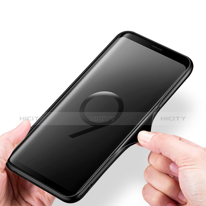 Coque Contour Silicone et Vitre Miroir Housse Etui pour Samsung Galaxy S9 Plus