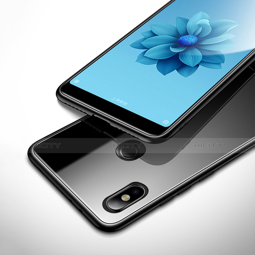 Coque Contour Silicone et Vitre Miroir Housse Etui pour Xiaomi Mi 6X Plus