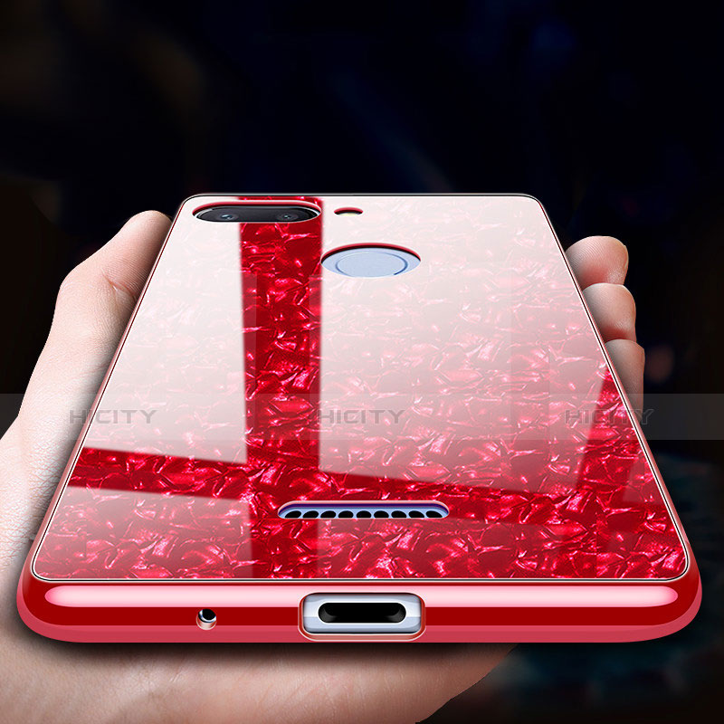 Coque Contour Silicone et Vitre Miroir Housse Etui pour Xiaomi Redmi 6 Plus