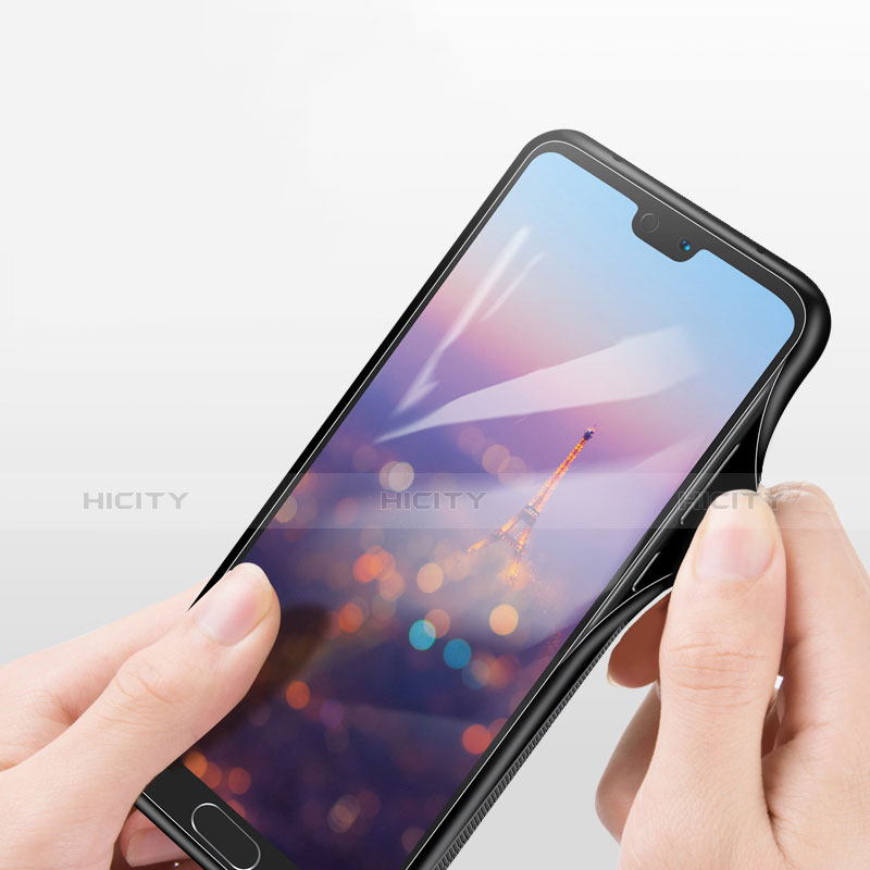 Coque Contour Silicone et Vitre Miroir Housse pour Huawei P20 Pro Colorful Plus